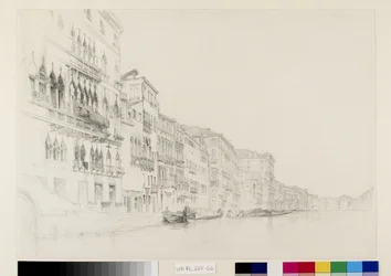 Vue du Palazzo Bembo au Palazzo Grimani, Venise, mai - juin 1870